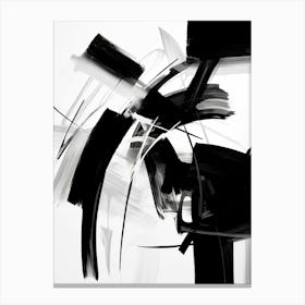 Contrast Abstract Black And White 6 Canvas Print