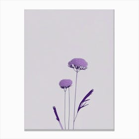 Purple Prairie Clover Wildflower Simplicity Canvas Print