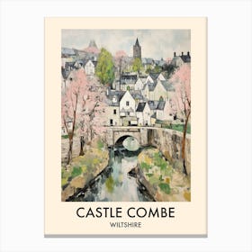 Castle Combe (Wiltshire) Painting 3 Travel Poster Canvas Print