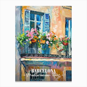 Mediterranean Views Barcelona 5 Canvas Print