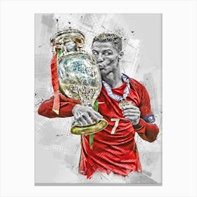 Cristiano Ronaldo Portugal National Canvas Print