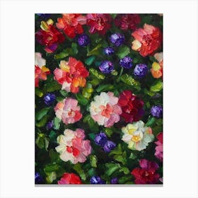 Statice Still Life Oil Painting Flower Canvas Print