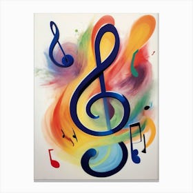 Music Note Painting Canvas Print