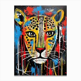 Neo-Cheetah Rhapsody 1 Canvas Print