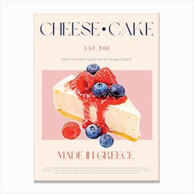 Cheesecake Mid Century Canvas Print