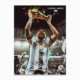 Lionel Messi Signature Canvas Print