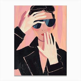 Woman In Sunglasses 6 Canvas Print