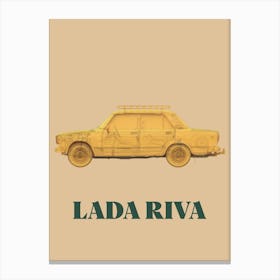 Vehicule Collection Lada Riva Orange Canvas Print