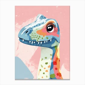 Colourful Dinosaur Suchomimus 3 Canvas Print