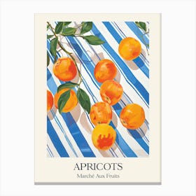 Marche Aux Fruits Apricots Fruit Summer Illustration 8 Canvas Print