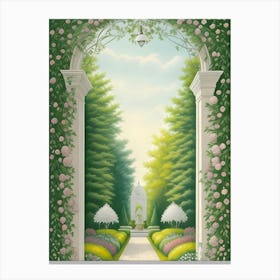 Into The Garden Art Canvas Print