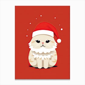 Santa Cat 4 Canvas Print
