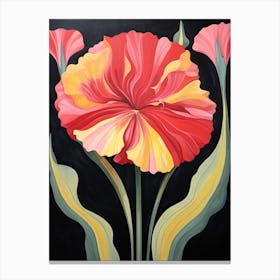 Carnation 4 Hilma Af Klint Inspired Flower Illustration Canvas Print