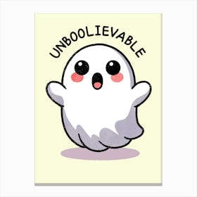 Unboolievable Ghost Canvas Print