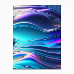 Water Texture, Water, Waterscape Holographic 2 Canvas Print