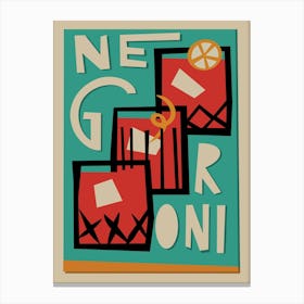 Negroni Cocktail 1 Canvas Print