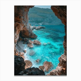 Cave On The Beach 1 Canvas Print