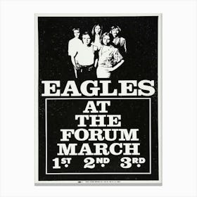 Poster Eagles At The Forum March Canvas Print