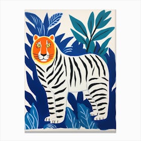 Colourful Kids Animal Art Tiger 5 Canvas Print