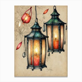 Lanterns 2 Canvas Print