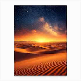 Sahara Desert Night Sky Stampe su tela