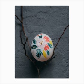 Flower - Easter Egg Canvas Print