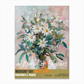 A World Of Flowers, Van Gogh Exhibition Daisy 4 Canvas Print