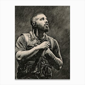 Drake painting art Canvas Print