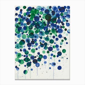 Blue Dots Canvas Print