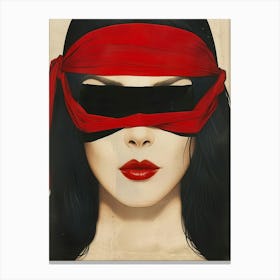 Blinded Woman Canvas Print