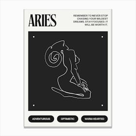 Aries Zodiac Sign Canvas Print