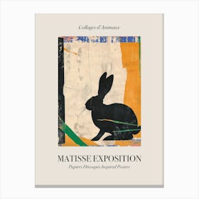 Rabbit 3 Matisse Inspired Exposition Animals Poster Canvas Print