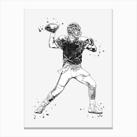 American Football Player Canvas Print