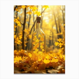 Autumn Leaves In A Bottle Canvas Print