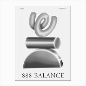 Angel Numbers Balance 888 Canvas Print