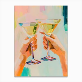 Martini Toast Canvas Print