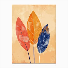 Autumn Leaves, Boho Canvas Print