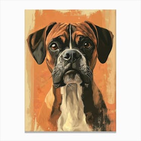 Boxer Dog.Generated AI. Wall Art Print 2 Canvas Print