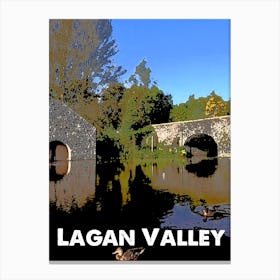 Lagan Valley, AONB, Area of Outstanding Natural Beauty, National Park, Nature, Countryside, Wall Print, 1 Canvas Print