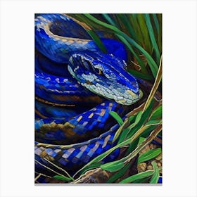 Texas Indigo Snake Painting Canvas Print
