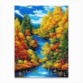 Autumn River 2 Canvas Print