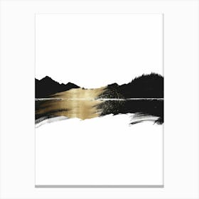 Black And Gold 29 Canvas Print