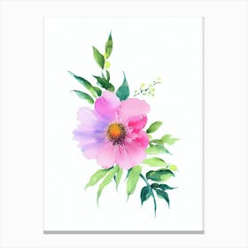Bourvardia Watercolour Flower Canvas Print