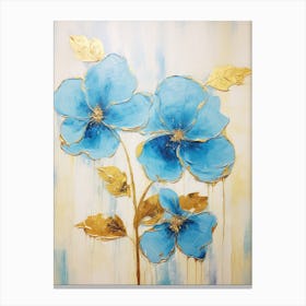 Blue Flowers 37 Canvas Print