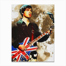 Smudge Of Noel Gallagher Canvas Print