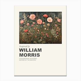 Museum Poster Inspired By William Morris 1 Canvas Print