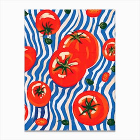 Tomatoes Fruit Summer Illustration 4 Canvas Print