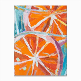 Oranges Detail Oil Painting Canvas Print