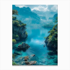 Lake In The Mountains 5 Canvas Print