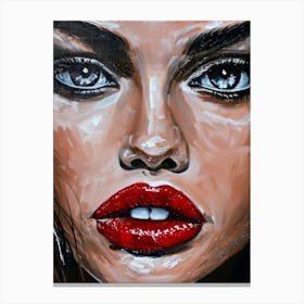 Red Lips Canvas Print